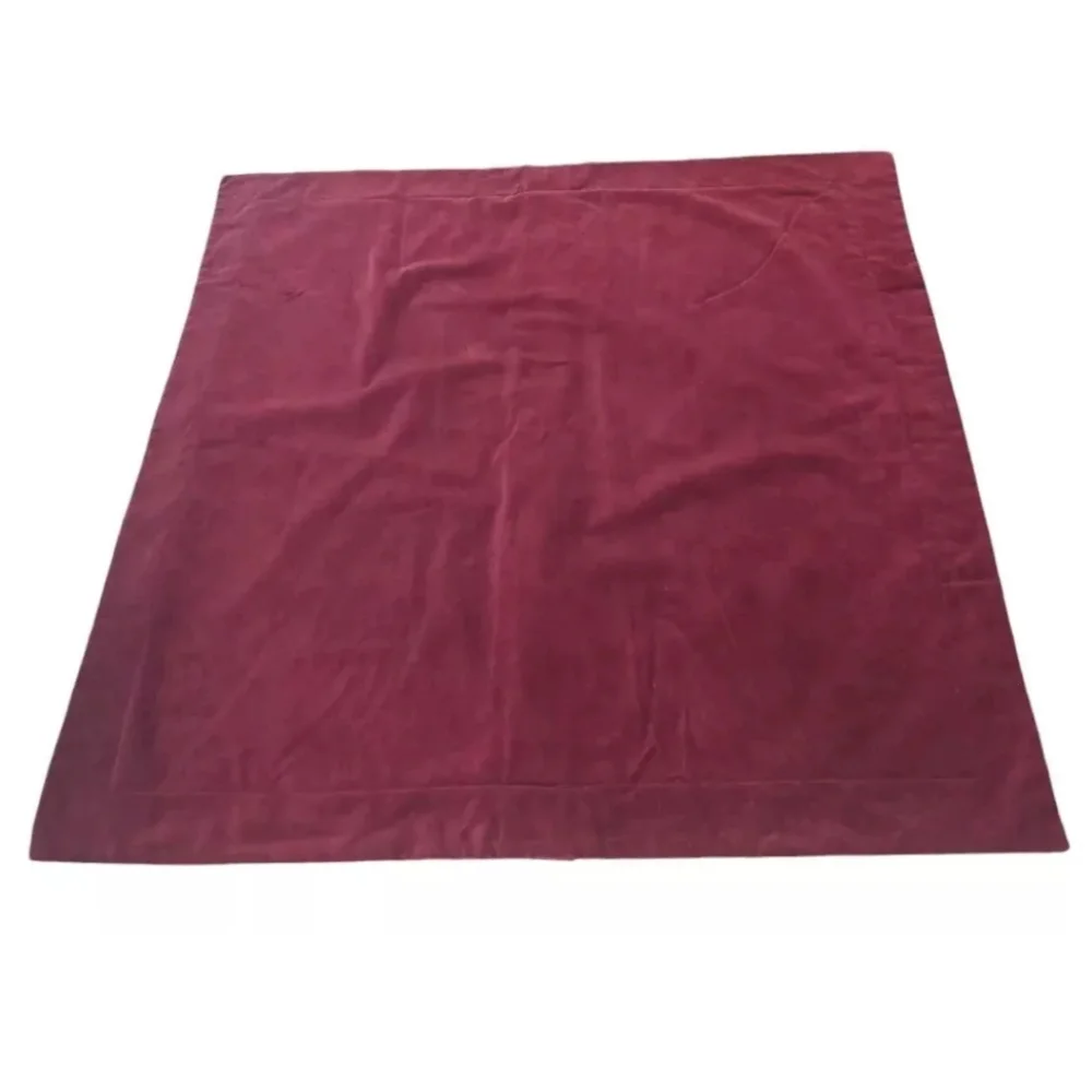 Pottery Barn Floor 1 Pillow Cover Sham Jewel Red Velvet Buttons Euro Sq 30/30